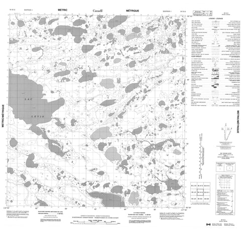 085K12 No Title Canadian topographic map, 1:50,000 scale