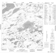 085K13 Raccoon Lake Canadian topographic map, 1:50,000 scale