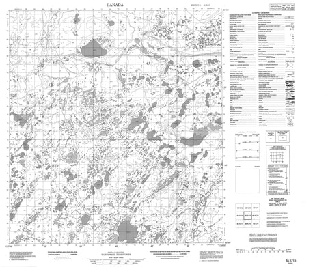 085K15 No Title Canadian topographic map, 1:50,000 scale