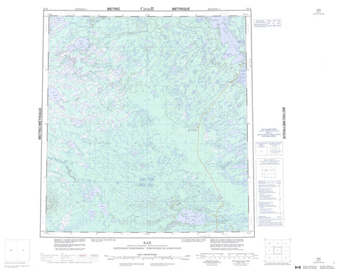 085K Rae Canadian topographic map, 1:250,000 scale