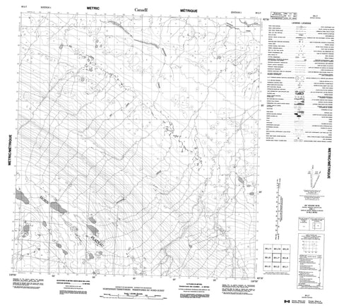 085L07 No Title Canadian topographic map, 1:50,000 scale