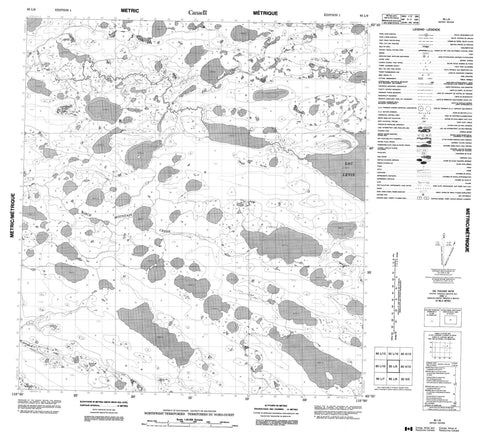 085L09 No Title Canadian topographic map, 1:50,000 scale