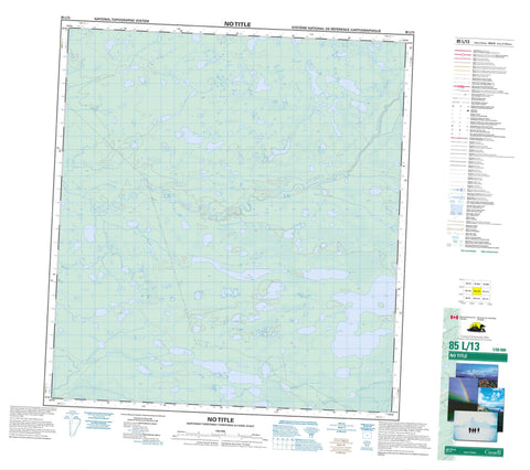 085L13 No Title Canadian topographic map, 1:50,000 scale