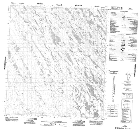 085M05 No Title Canadian topographic map, 1:50,000 scale