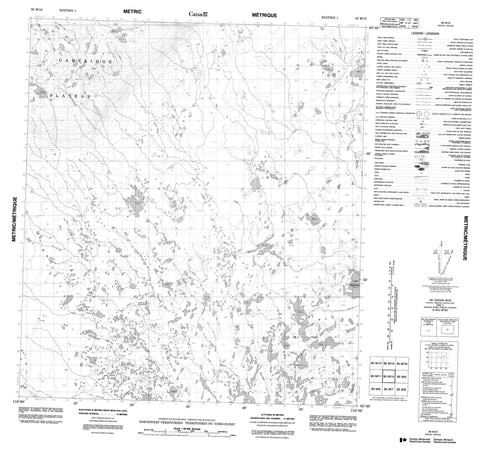 085M10 No Title Canadian topographic map, 1:50,000 scale