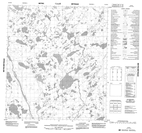 085M16 No Title Canadian topographic map, 1:50,000 scale