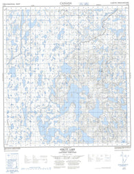 085N08 Strutt Lake Canadian topographic map, 1:50,000 scale