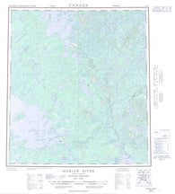 085N Marian River Canadian topographic map, 1:250,000 scale