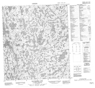 085O15 Dauphinee Lake Canadian topographic map, 1:50,000 scale