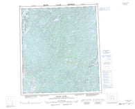 085O Wecho River Canadian topographic map, 1:250,000 scale
