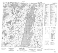 085P03 Gordon Lake Canadian topographic map, 1:50,000 scale