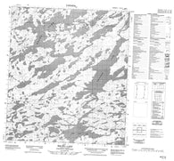 085P13 Wecho Lake Canadian topographic map, 1:50,000 scale