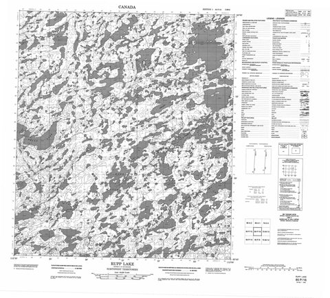 085P16 Rupp Lake Canadian topographic map, 1:50,000 scale