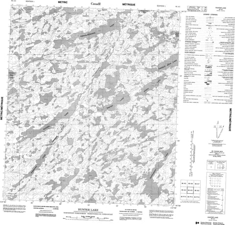 086A03 Hunter Lake Canadian topographic map, 1:50,000 scale