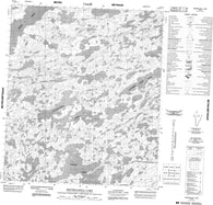 086A04 Boudellkell Lake Canadian topographic map, 1:50,000 scale