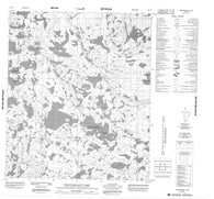 086A09 Beauparlant Lake Canadian topographic map, 1:50,000 scale