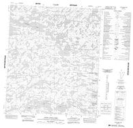 086A13 Long Legs Lake Canadian topographic map, 1:50,000 scale