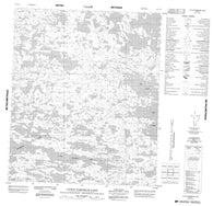 086A14 Little Forehead Lake Canadian topographic map, 1:50,000 scale