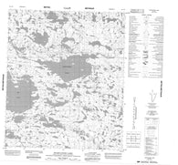 086A15 Starvation Lake Canadian topographic map, 1:50,000 scale