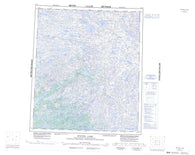 086A Winter Lake Canadian topographic map, 1:250,000 scale