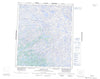 086A Winter Lake Canadian topographic map, 1:250,000 scale
