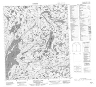 086B07 Strachan Lake Canadian topographic map, 1:50,000 scale