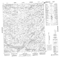 086B10 Truce Lake Canadian topographic map, 1:50,000 scale