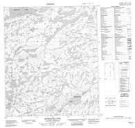 086B13 Rodrigues Lake Canadian topographic map, 1:50,000 scale