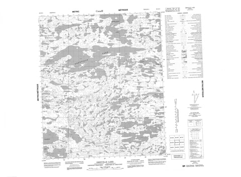 086B15 Grenville Lake Canadian topographic map, 1:50,000 scale