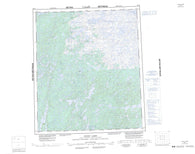 086B Indin Lake Canadian topographic map, 1:250,000 scale