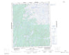 086B Indin Lake Canadian topographic map, 1:250,000 scale