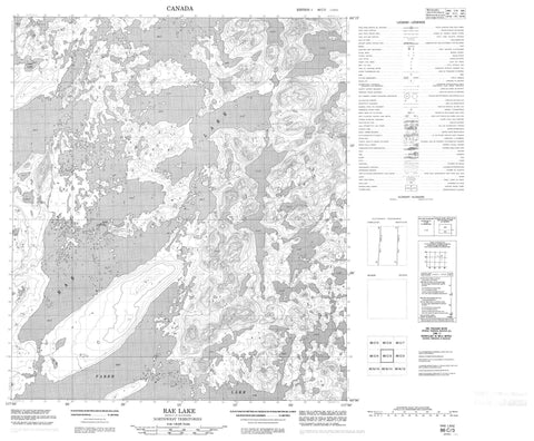 086C03 Rae Lake Canadian topographic map, 1:50,000 scale