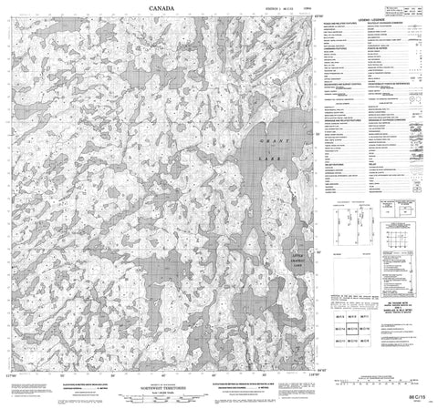 086C15 No Title Canadian topographic map, 1:50,000 scale