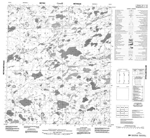 086D01 No Title Canadian topographic map, 1:50,000 scale