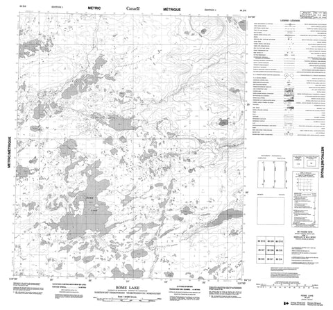 086D08 Rome Lake Canadian topographic map, 1:50,000 scale