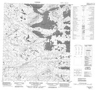 086D09 Beaverlodge Lake Canadian topographic map, 1:50,000 scale