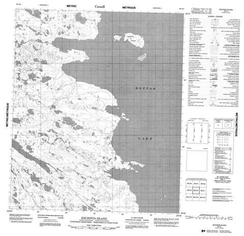 086E02 Kechinta Island Canadian topographic map, 1:50,000 scale