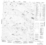 086E04 Underwater Lake Canadian topographic map, 1:50,000 scale