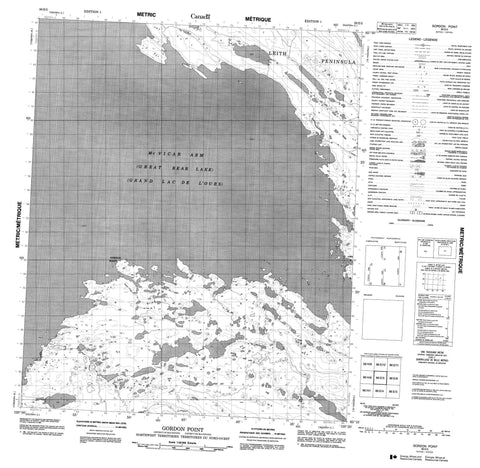 086E05 Gordon Point Canadian topographic map, 1:50,000 scale