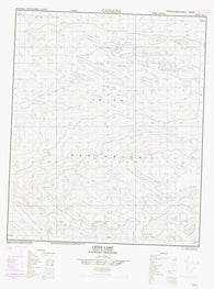 086E11 Leith Lake Canadian topographic map, 1:50,000 scale