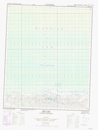 086E14 Jebb Lake Canadian topographic map, 1:50,000 scale