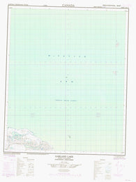 086E15 Garland Lake Canadian topographic map, 1:50,000 scale