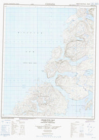 086E16 Charlton Bay Canadian topographic map, 1:50,000 scale