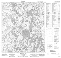 086F02 Wopmay Lake Canadian topographic map, 1:50,000 scale