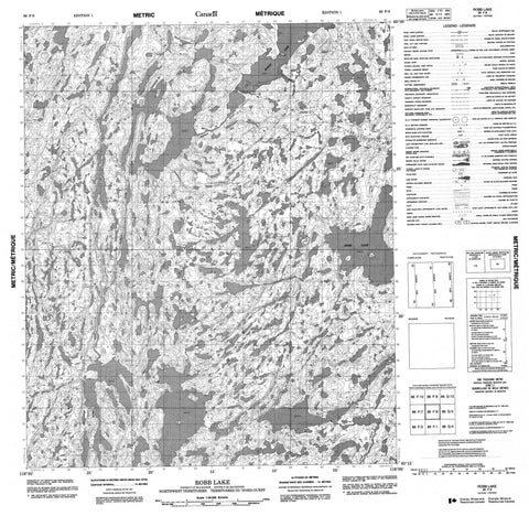 086F08 Robb Lake Canadian topographic map, 1:50,000 scale