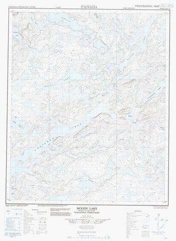 086F13 Moody Lake Canadian topographic map, 1:50,000 scale