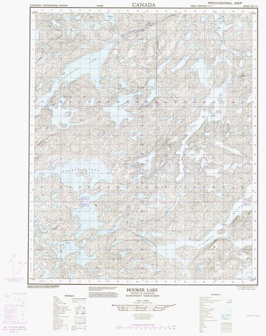 086F14 Hooker Lake Canadian topographic map, 1:50,000 scale