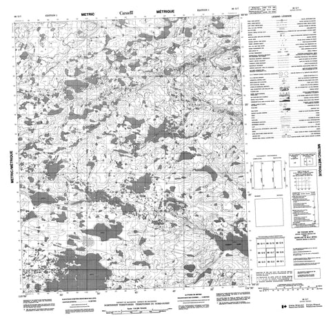 086G07 No Title Canadian topographic map, 1:50,000 scale