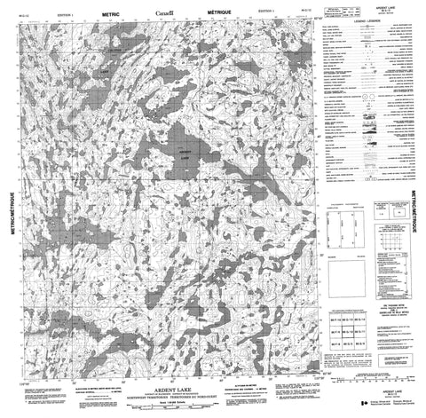 086G12 Ardent Lake Canadian topographic map, 1:50,000 scale