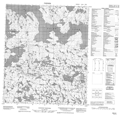 086H02 No Title Canadian topographic map, 1:50,000 scale